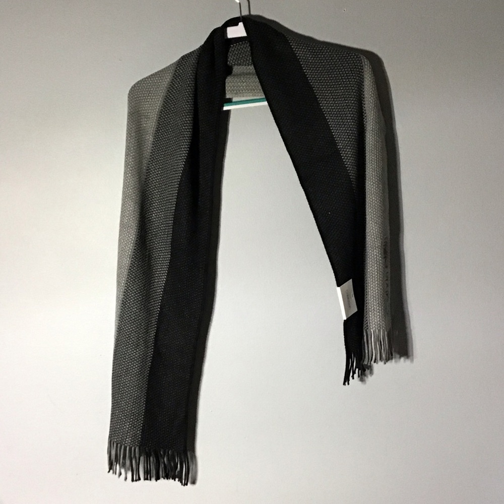 Calvin Klein  Black and Gray Men's Scarf